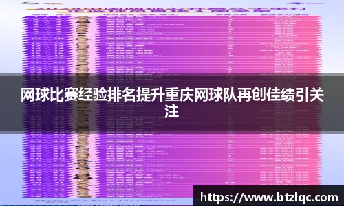 网球比赛经验排名提升重庆网球队再创佳绩引关注